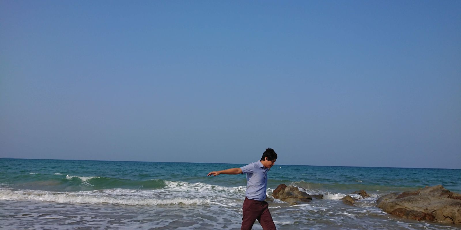 I got freedom in Ngwe Saung Beach